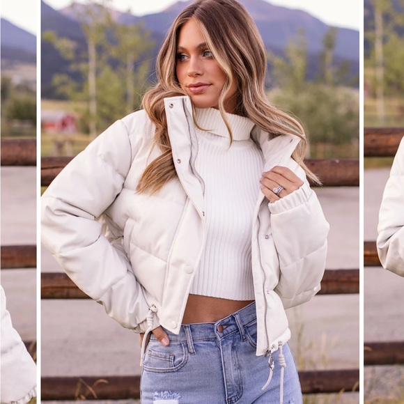 NWT EXPEDITION IVORY PUFFER JACKET - Picture 5 of 11